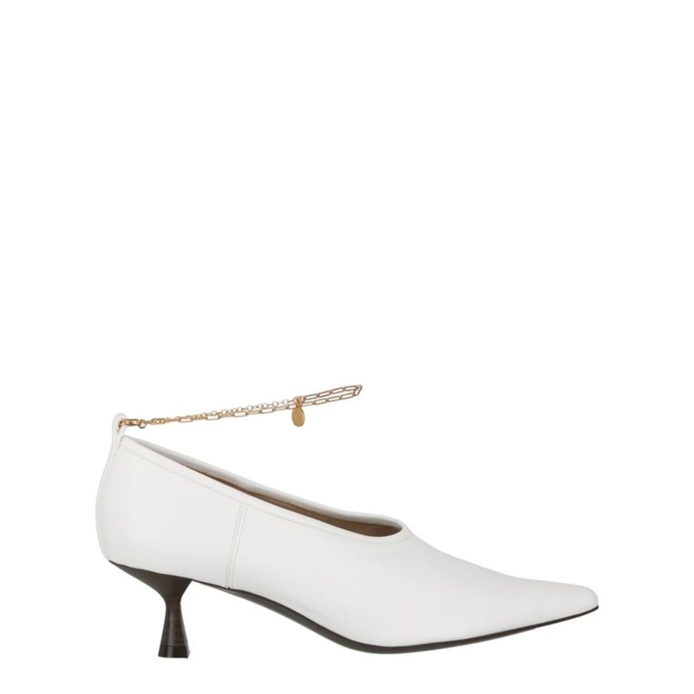 Stella McCartney Ankle Chain Pumps White Womens